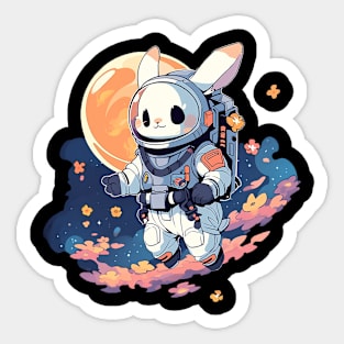 space rabbit Sticker